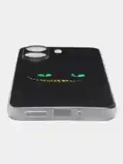 Черный силиконовый чехол на Xiaomi Redmi 13C/Poco C65 (Сяоми Редми 13C/Поко С65), с рисунком