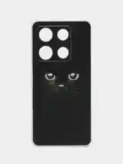 Шоколадный чехол для Infinix Note 30 Pro (Инфиникс Нот 30 Про), прозрачный, с рисунком, защита камеры