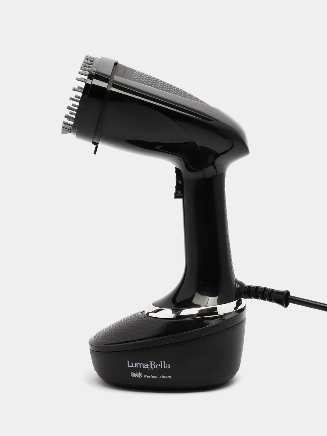 Черный отпариватель ручной для одежды Luma Bella B-62011 / Вертикальный парогенератор