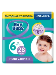 Подгузники Evy Baby Twin 16+ кг (размер 6/XXL), 28 шт