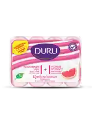 Крем-мыло DURU 1+1 пробуждающее розовый грейпфрут, 80 г x 4 шт