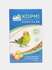 Корм "Пижон" для волнистых попугаев, с витаминами и минералами, 500 г