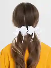 Ледяной банты школьные на зажимах