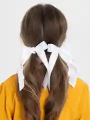 Прозрачный банты школьные на зажимах