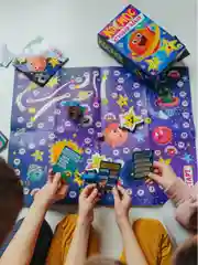 Набор игровой 3 в 1  "Космос" книжка/игра-ходилка с фигурками/карточки. Проф-Пресс