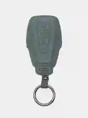 Зеленый чехол для ключа из алькантары Geely Monjaro