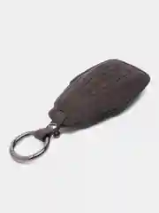 Оранжевый чехол для ключа из алькантары Geely Monjaro