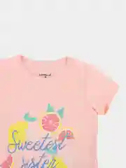 Конфетный комплект детский трикотажный для девочки, футболка и бриджи Lovella