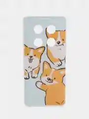 Светло-оранжевый чехол на Huawei Nova 12i / Хуавей Нова 12i прозрачный, с рисунком, защита камеры