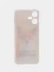 Оранжевый чехол на Tecno Pova Neo 3 (Текно Пова Нео 3), прозрачный, с рисунком, защита камеры
