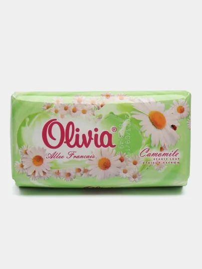 Мыло твердое туалетное для рук лица и тела ALVIERO Olivia Allee Francais, 90 г