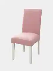 Розовый чехол на стулья из плотной флисовой ткани