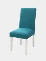 Лазурный чехол на стулья из плотной флисовой ткани