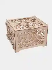 Сундучок свадебный банк для денег декор 23,5х21х15,5 см