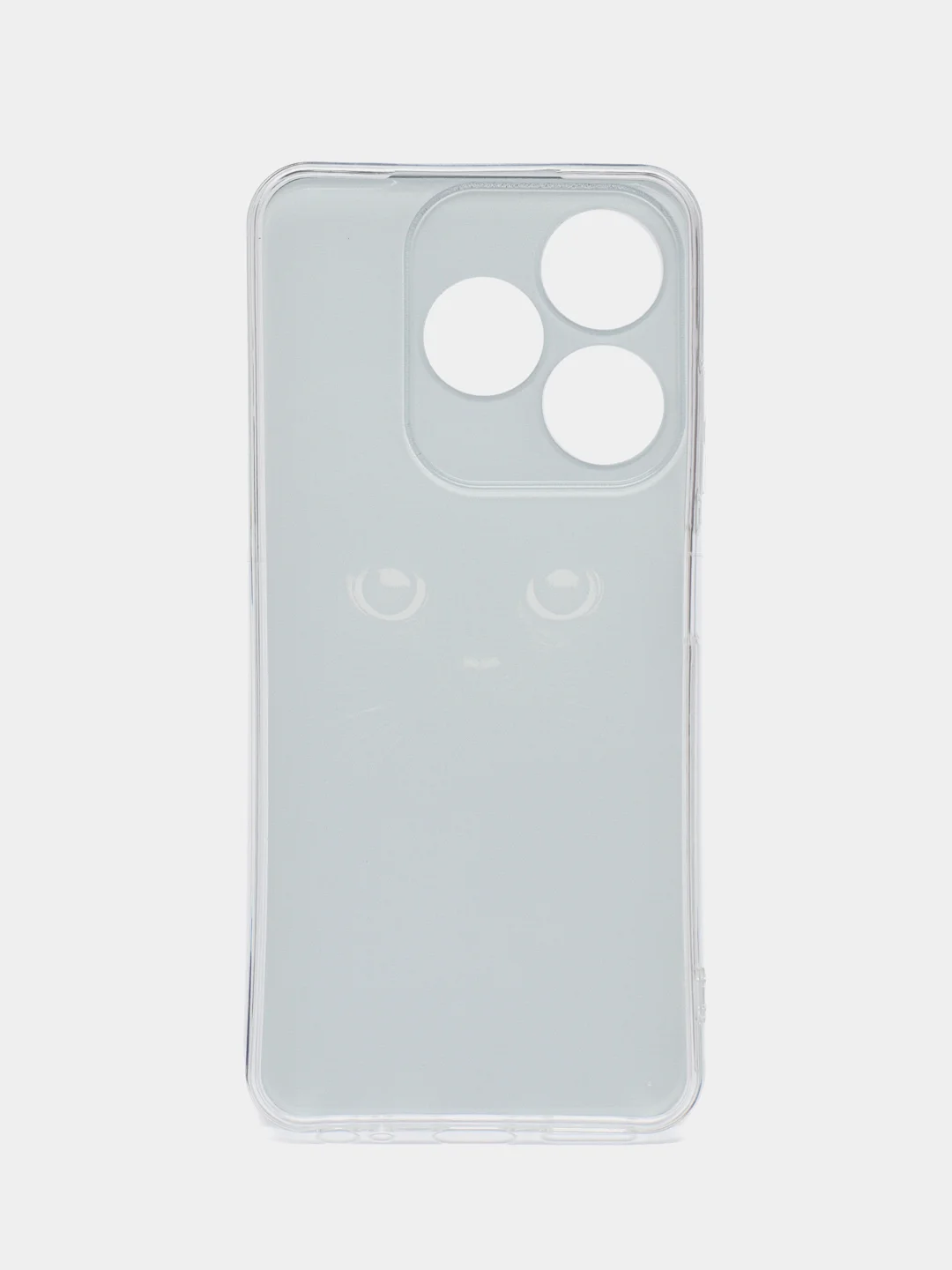 Шоколадный чехол на Tecno Spark 10/10C (Текно Спарк 10/10С), прозрачный, с рисунком, защита камеры