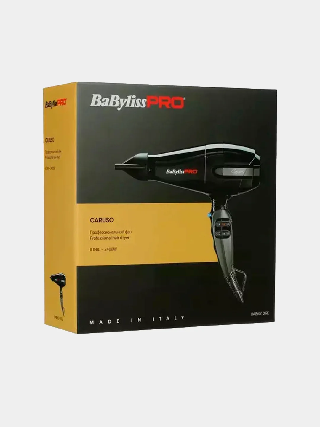Профессиональный фен для сушки и укладки волос BaByliss PRO Caruso Ionic BAB6510IRE