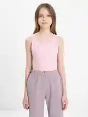 Розовый топ-майка для девочки