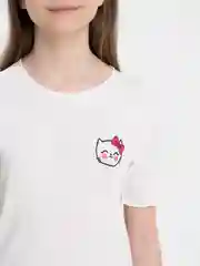 Белый футболки для девочки