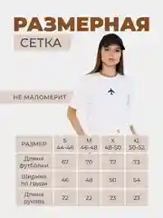 Белый футболка женская хлопок оверсайз с принтом самолет