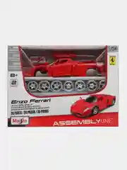 Алый коллекционная машинка металлическая сборная модель Ferrari Rafa, Enzo, F12 Феррари 488