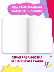 Алый блокнот тетрадь в линию А5 40 листов Аниме Notebook. Проф-Пресс