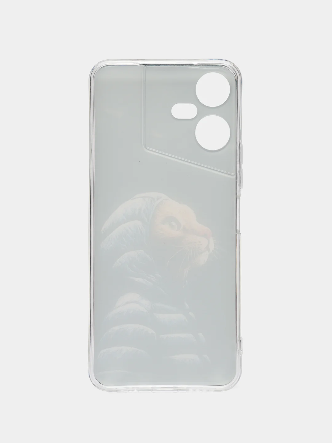 Фуксия чехол на Tecno Pova Neo 3 (Текно Пова Нео 3), прозрачный, с рисунком, защита камеры
