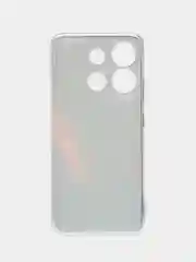 Красный чехол на Infinix Smart 7 HD / Инфиникс Смарт 7 HD прозрачный, с рисунком, защита камеры