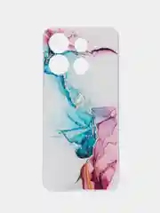 Ледяной чехол на Infinix Smart 7 HD / Инфиникс Смарт 7 HD прозрачный, с рисунком, защита камеры