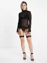 Черный комплект белья женский сексуальный