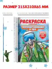 Аметистовый раскраски для мальчиков с фигуркой солдатика в комплекте, А4 8 листов. Проф-Пресс