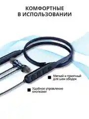 Синий наушники беспроводные спортивные Hoco ES64 с шейным ободком, BT V5.3, до 30 часов музыки