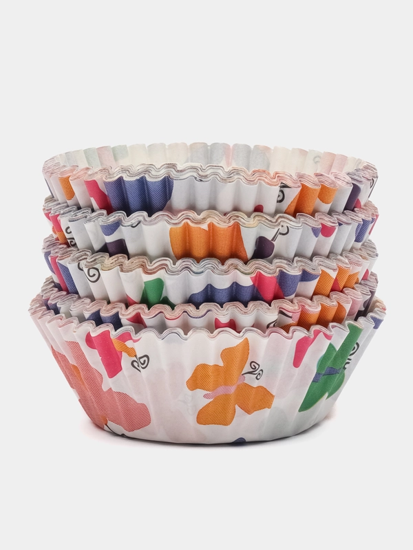 Бумажные формочки для выпечки кексов, 100 штук купить по цене 130.33 ...