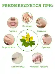 Экстракт чистотела от псориаза, от прыщей, грибка ногтей и кожи, бородавки/100г