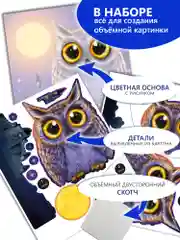 3Д-аппликация Сова, Дрофа-Медиа
