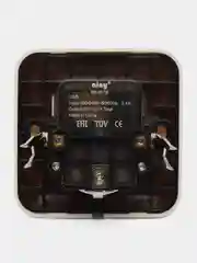 Розетка с USB портами белая