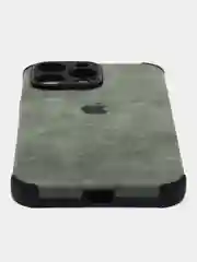 Зелёный хаки чехол на айфон 11, 14, 14 Pro, 14 Pro Max, 15, с усиленной защитой углов