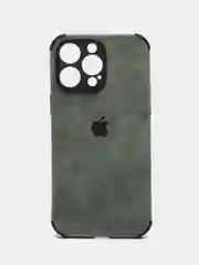 Зелёный хаки чехол на айфон 11, 14, 14 Pro, 14 Pro Max, 15, с усиленной защитой углов