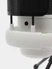 Белый конденсаторный студийный USB-микрофон для записи голоса, белый / розовый