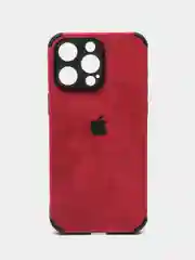 Красный чехол на айфон 11, 14, 14 Pro, 14 Pro Max, 15, с усиленной защитой углов
