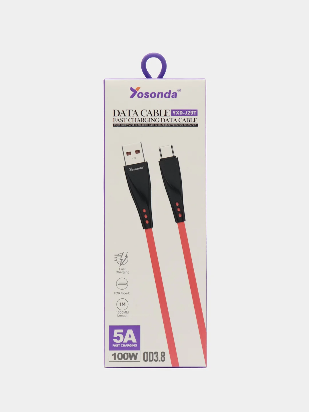 Белый кабель USB / Type-C для быстрой зарядкой
