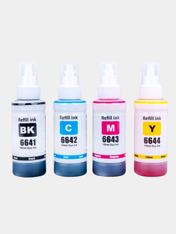 Чернила для принтеров Epson T664 4 цвета для L100,L110,L120,L200,L222,L210,L300,L350