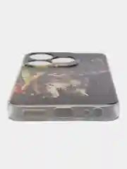 Медный чехол на Tecno Spark 10/10C (Текно Спарк 10/10С), прозрачный, с рисунком, защита камеры