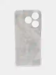 Серый металлик чехол на Tecno Spark 10/10C (Текно Спарк 10/10С), прозрачный, с рисунком, защита камеры