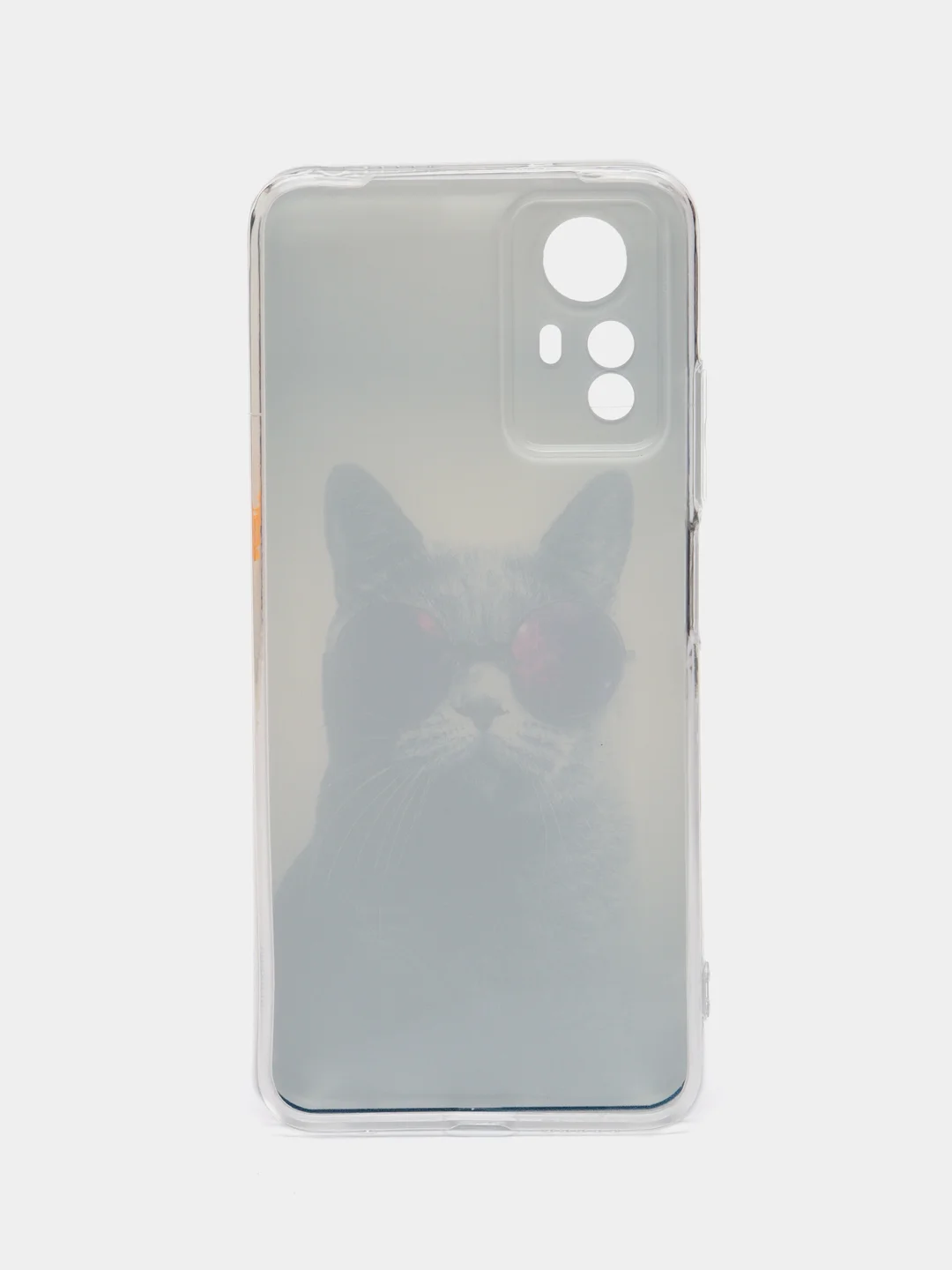 Синий меланж чехол прозрачный на Xiaomi Redmi Note 12S (Сяоми Редми Нот 12S), с рисунком, защита камеры