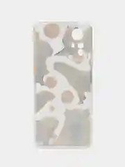 Терракотовый чехол прозрачный на Xiaomi Redmi Note 12S (Сяоми Редми Нот 12S), с рисунком, защита камеры