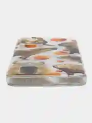 Терракотовый чехол прозрачный на Xiaomi Redmi Note 12S (Сяоми Редми Нот 12S), с рисунком, защита камеры