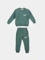 Зеленый спортивный костюм, для мальчика, утепленный, Турция