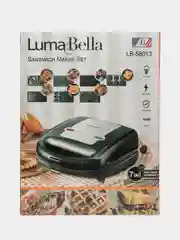 Черный мультипекарь 7 в 1 LB-58013/ Прибор для выпечки, гриль, сендвичница, вафельница