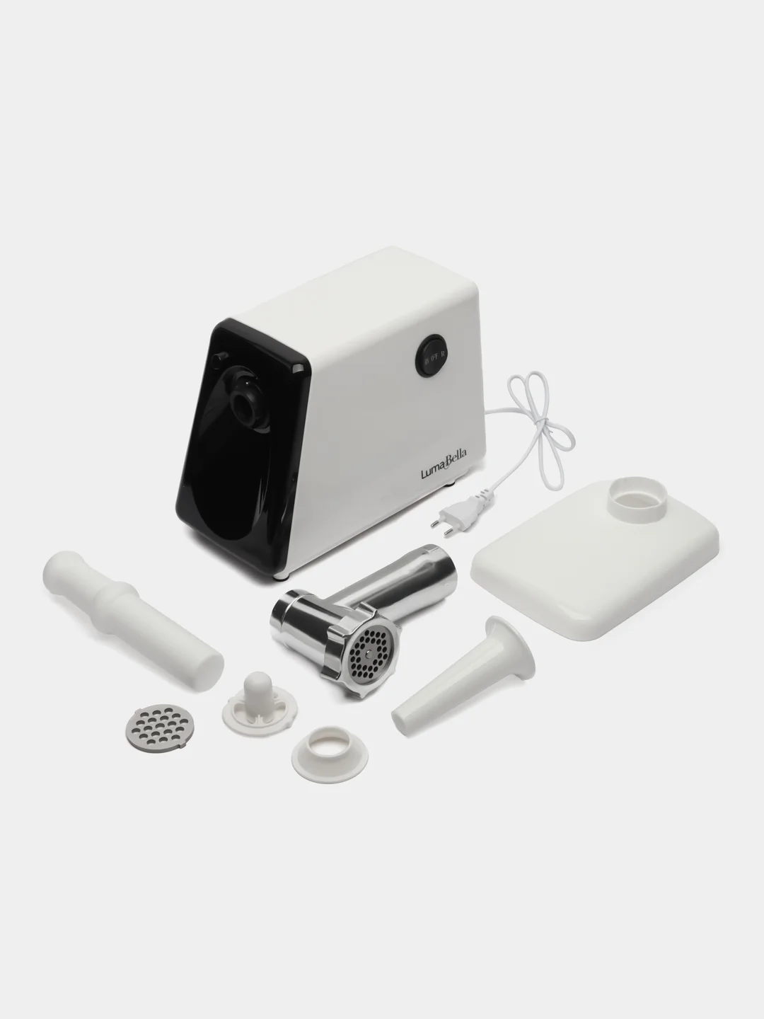 Белый мясорубка электрическая Luma bella B-5011, 2800 Вт