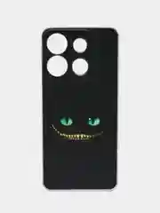 Черный чехол на Infinix Smart 7 HD / Инфиникс Смарт 7 HD прозрачный, с рисунком, защита камеры